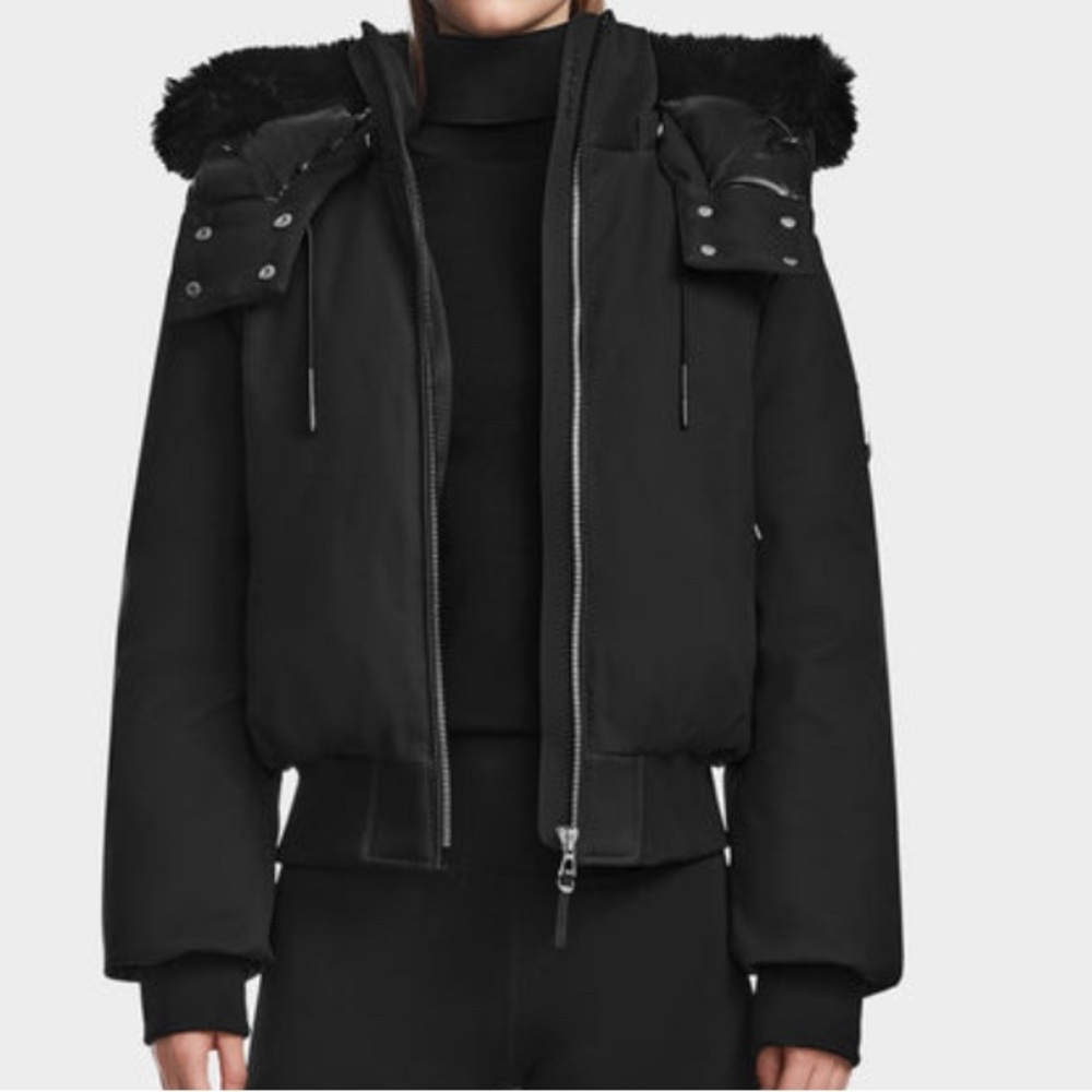 Rudsak Bomber Jacket with Fur Hood